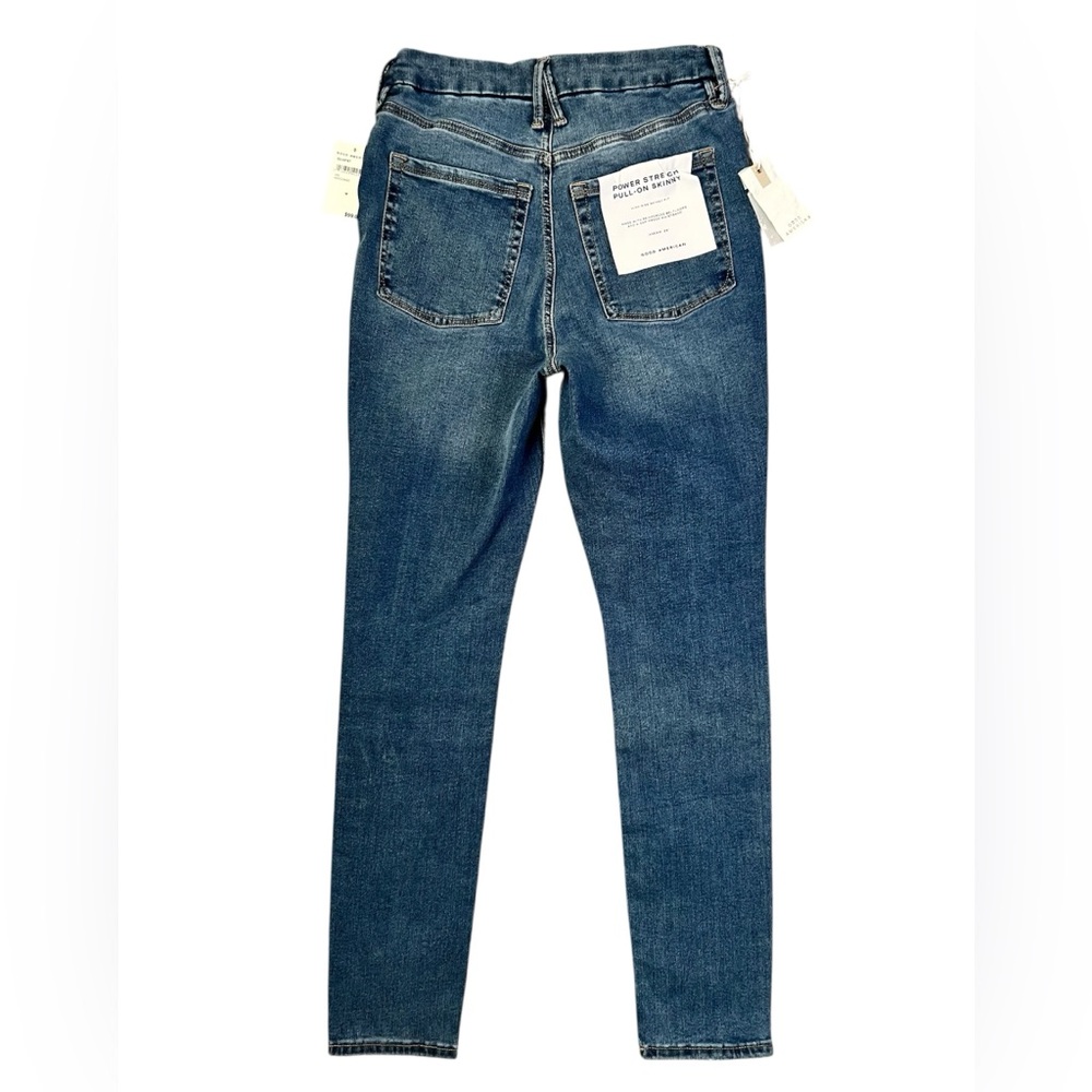 Good American New Power Stretch Pull On Skinny Jeans NWT